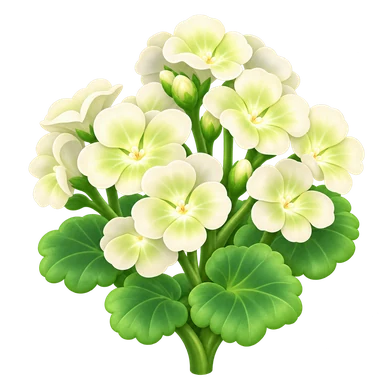 Géranium blanc